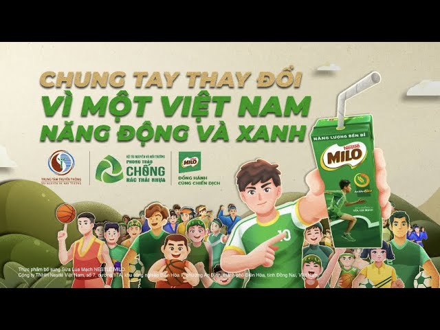 Truyền thông chọn ống hút giấy cùng MILO
