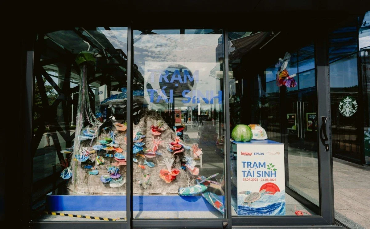 Trạm tái sinh và chiến dịch giảm thiểu rác thải nhựa 2025 của Epson Việt Nam